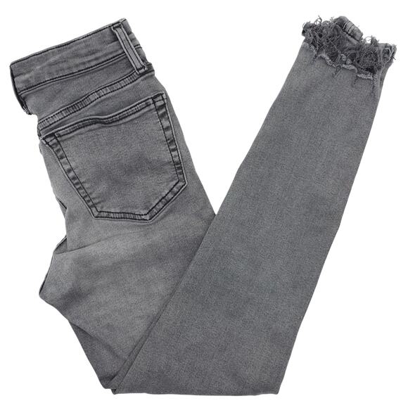 Topshop Denim - Topshop Jeans Womens 2 Gray Ankle Skinny Distressed Jamie